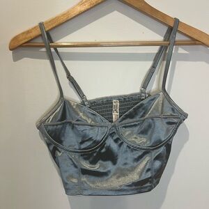 Intimately Free People Satin Gray Cami Top
